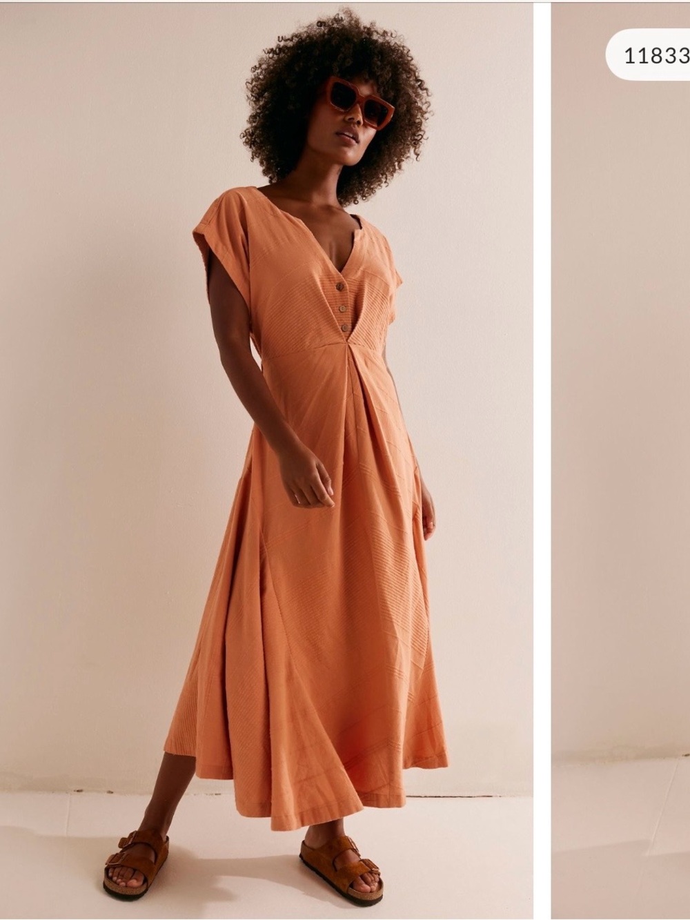 Free People Outta Here Midi Dress Small